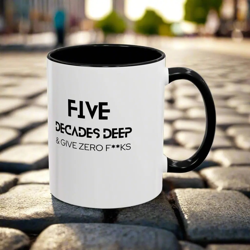 DECADES DEEP Accent Coffee Mug - 50 - Polyeurasian