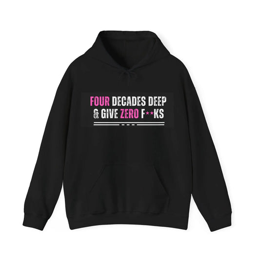 DECADES DEEP Hooded Sweatshirt for 40 somethings - Polyeurasian