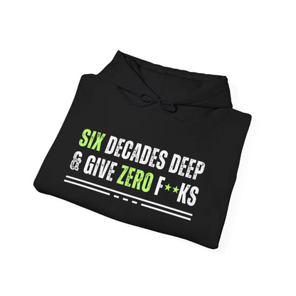 DECADES DEEP Hooded Sweatshirt for 60 somethings - Polyeurasian