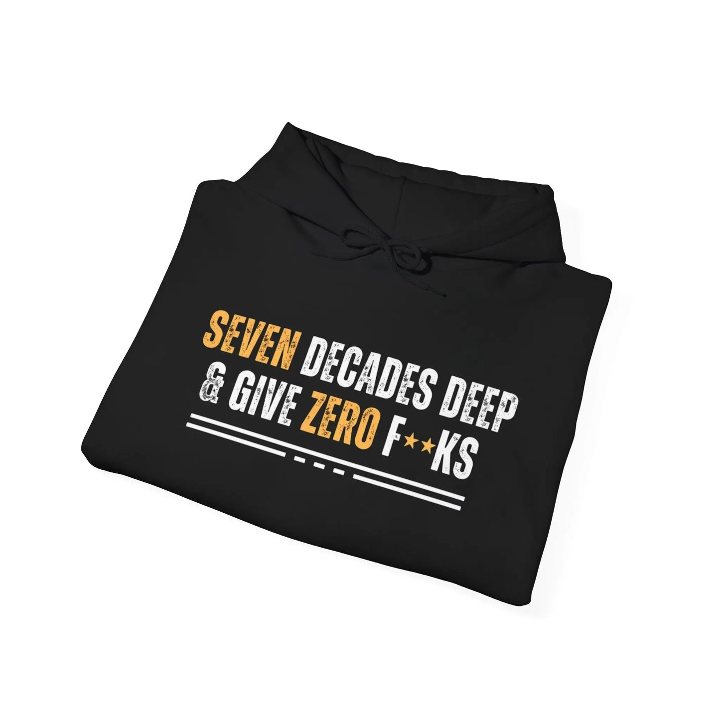 DECADES DEEP Hooded Sweatshirt for 70 somethings - Polyeurasian