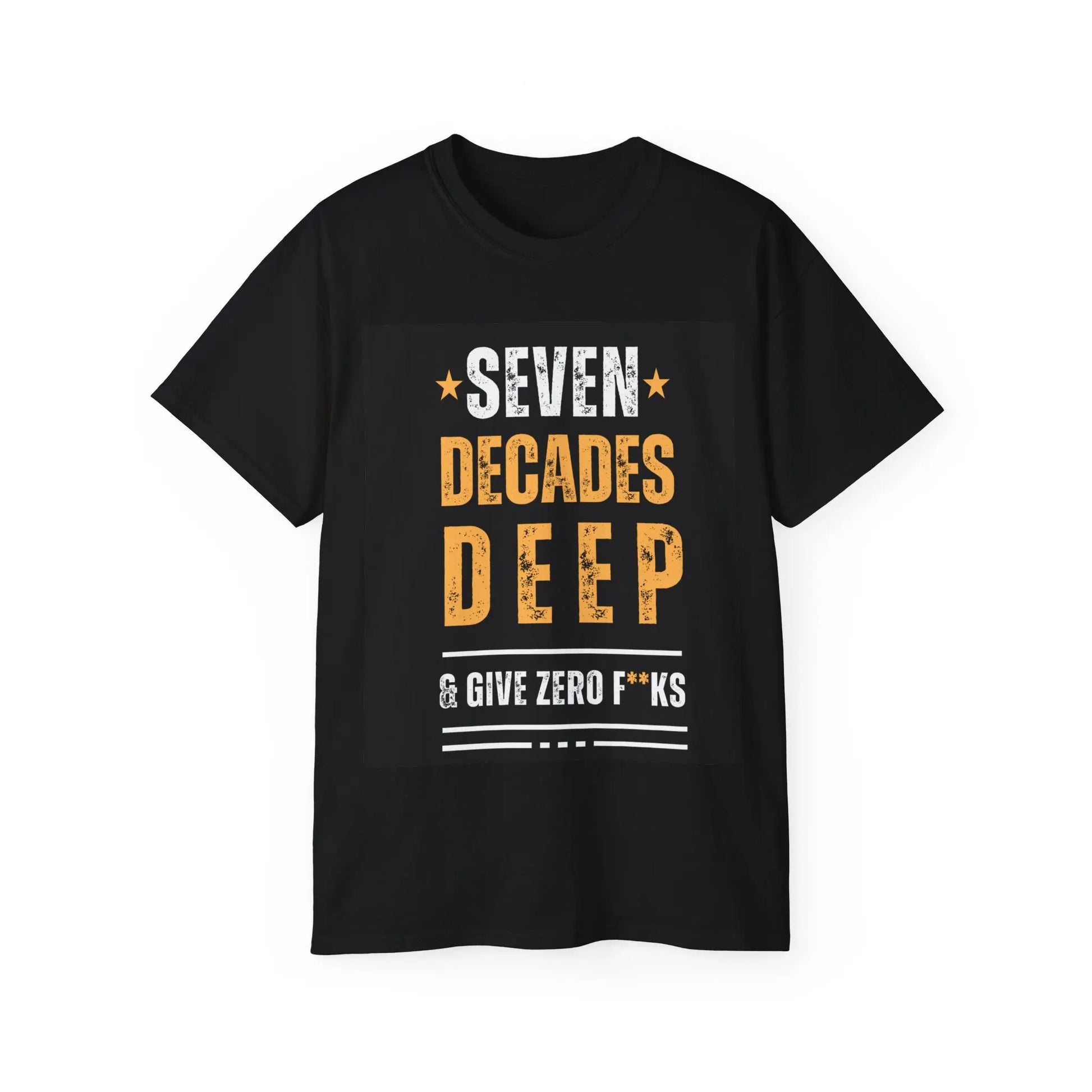 DECADES DEEP Unisex Ultra Cotton Tee for 70 somethings - Polyeurasian