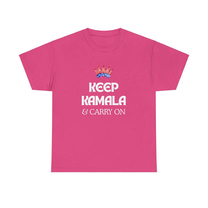 KEEP KAMALA & Carry on Unisex Heavy Cotton Tee - Polyeurasian