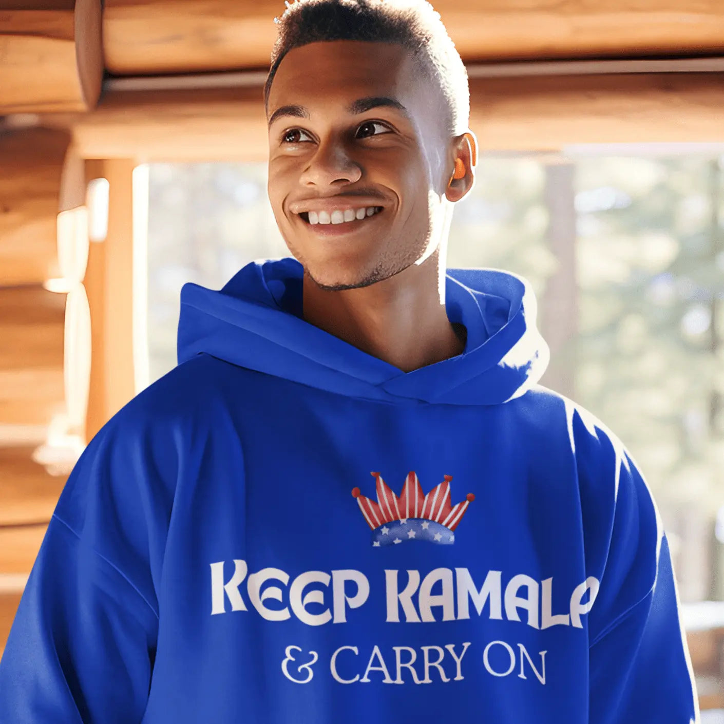 KEEP KAMALA Hooded Sweatshirt - Polyeurasian