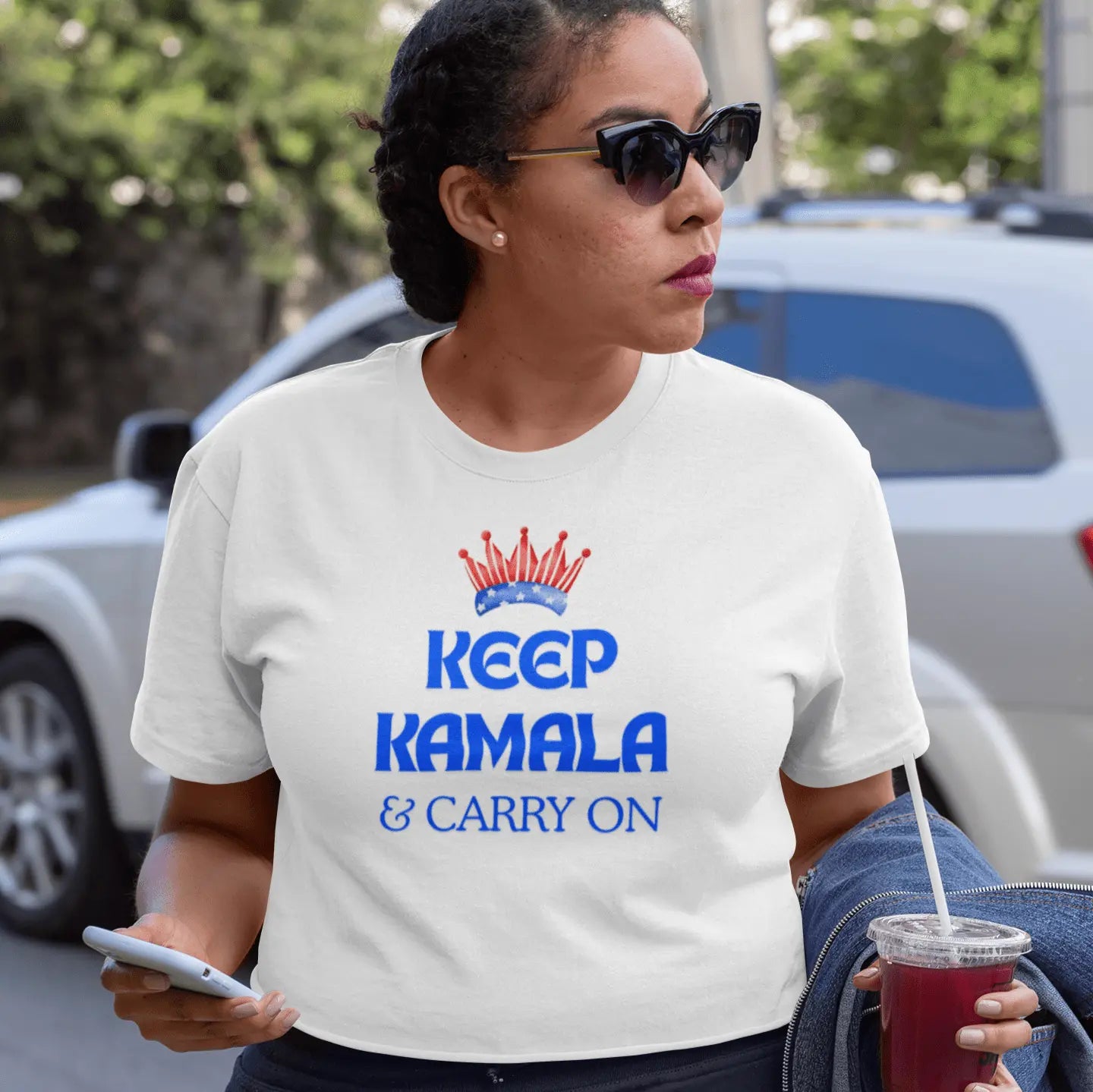 KEEP KAMALA Unisex Heavy Cotton Tee - Polyeurasian