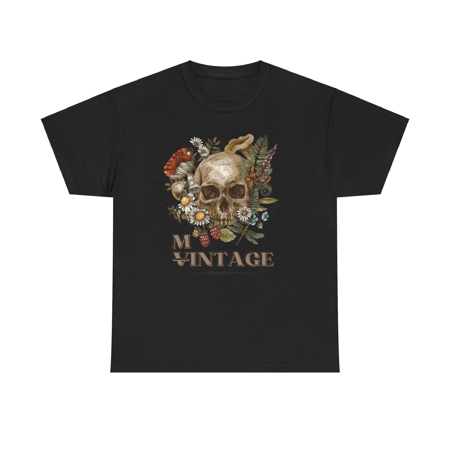 MINT - AGE Vintage Skull Unisex Heavy Cotton Tee - Polyeurasian