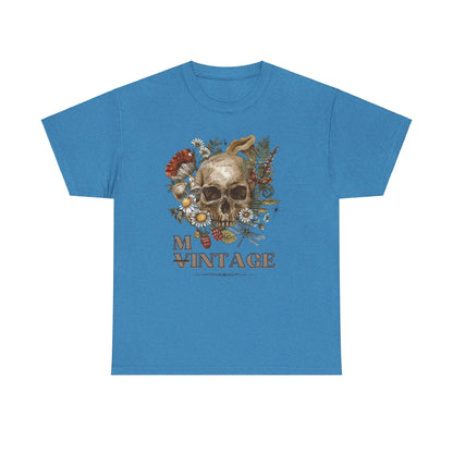 MINT - AGE Vintage Skull Unisex Heavy Cotton Tee - Polyeurasian