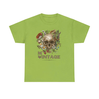 MINT - AGE Vintage Skull Unisex Heavy Cotton Tee - Polyeurasian